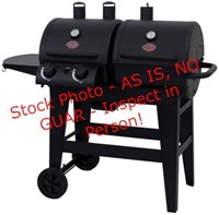 Char-griller 2 burner gas&charcoal grill-dual