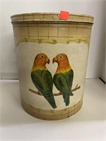 Large Decorative Bird Tin