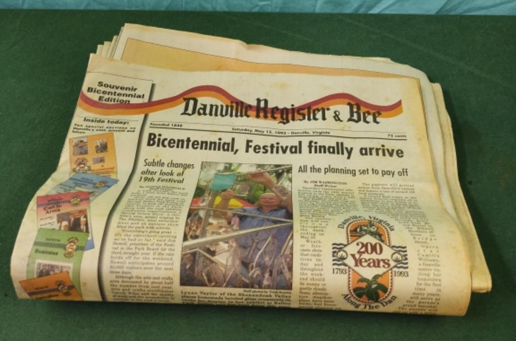 Danville Register & Bee Souvenir Bicentennial