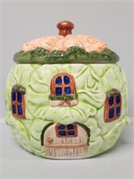 Cabbage Head House Cookie Jar