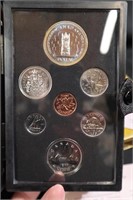 Royal Canadian mint double dollar proof set 1977