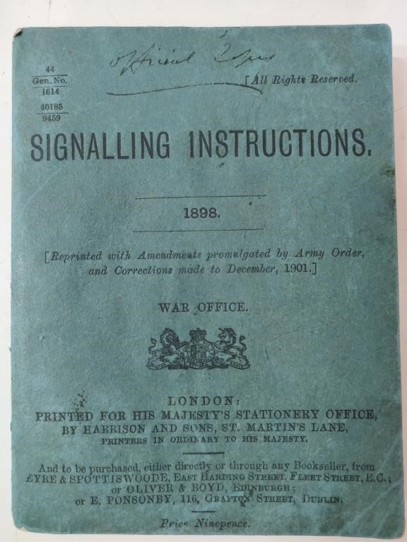 1898 Military Booklet