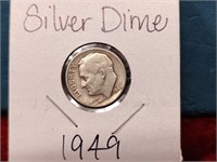 1949 Silver Roosevelt Dime