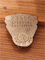 Iowa Licensed Chauffer 1940