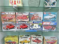 (8) AMT, Monogram & Revell Vintage Model Cars -