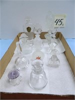 (10) Misc. Perfume Bottles w/ Stoppers -