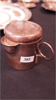 Sterling silver sippy cup with tight-fitting lid