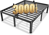 14 Inch King Metal Platform Bed  3000 LBS Support