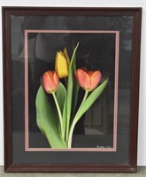 MAMIE'S TULIPS by Burke Framed Print