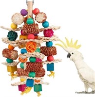 lovyoCoCo Parrot Toys with Wooden Blocks