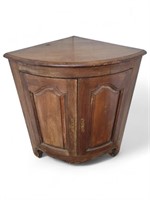 Antique French Style Wooden Corner Cabinet