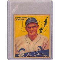 1934 Goudey Pinkey Higgins