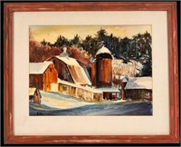 "Ashfield Barns" by Elizabeth Howe Lincoln