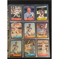 1986 Fleer Baseball (27 Diff) Stars & Hof's