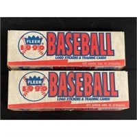 (2) 1990 Fleer Baseball Factory Sets