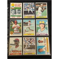 (9) 1979 Topps Baseball Stars/hof