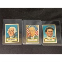 (3) 1952 Topps Look N See Cards