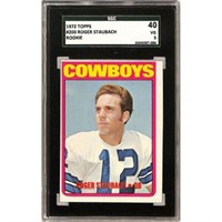 1972 Topps Roger Staubach Rookie Sgc 3