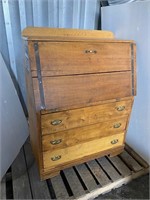 Antique Hide-a-way desk, w/ 3 Drawers