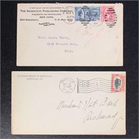 US Stamps 2 Covers incl Special Delivery & 2c Pan-