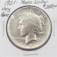 1921- Silver Peace Dollar Coin VERY RARE