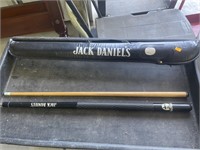 Jack Daniel’s pool stick w/ case