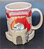 Excalibur Las Vegas Coffee Mug With Castle Coaster