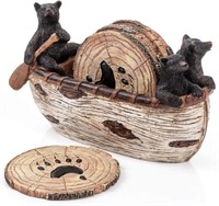 Bear Coasters Set - Rustic  Full Size (6)