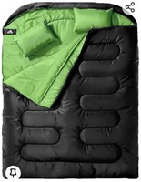 $76 Mereza 2 person XL queen sleeping bag  pillows