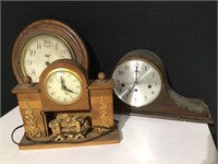 (3) Vintage Clocks Lot
