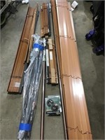 Wood Blinds and  Metal closet rods