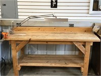 Workbench with Vise & Light