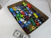 Box of assorted cars