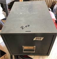 1 Drawer Metal File Box 8 1/4" x10 1/2" x 16"