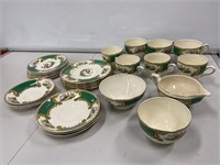 Box Lot Myotts Cups, Saucers & Plates