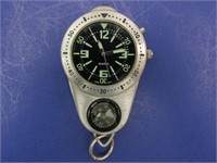 Clip Watch w/Compass & Light