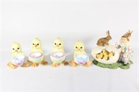 Lot of Easter Decor - Ceramic and Mache