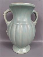 Vintage Pale Blue McCoy Handled Pottery Vase