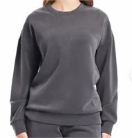 Lazypants Women's Sueded Pullover, Grey, Small