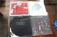 4 EAGLES LP ALBUMS