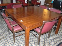 Large Square Table and (5) Chairs