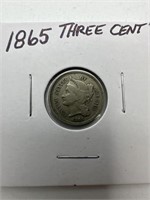 1865-Three Cent Coin