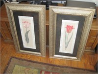 Pair of Bombay Framed Tulip Pictures