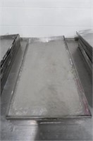 (5) 16 1/2" x 36" Stainless Steel Batch Candy Tray