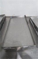 (5) 16 1/2" x 36" Stainless Steel Batch Candy Tray