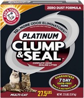 27.5lb ARM & HAMMER Clump & Seal Cat Litter