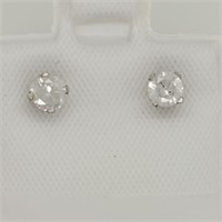 14K White Gold Diamond Earrings, 0.48 CT $1240