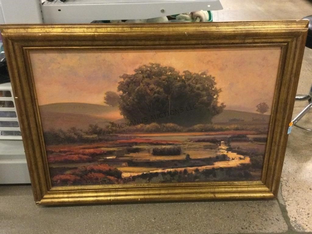 Landscape Painting framed to 43x30