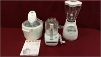 Group of 3 White Sm. Ktichen Appliances Including