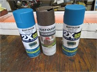 3-full cans of rustoleum paint